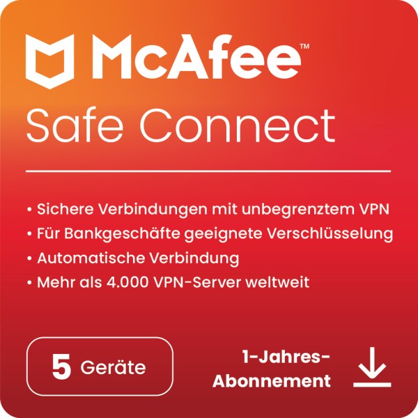 McAfee VPN Safe Connect 2025