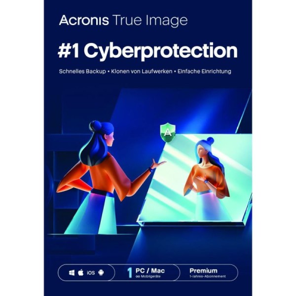 Acronis True Image 2021 Premium | 1 TB Cloud | 1 jaar